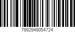 Código de barras (EAN, GTIN, SKU, ISBN): '7892949054724'