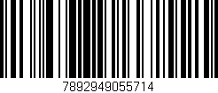 Código de barras (EAN, GTIN, SKU, ISBN): '7892949055714'