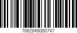 Código de barras (EAN, GTIN, SKU, ISBN): '7892949080747'