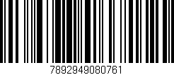 Código de barras (EAN, GTIN, SKU, ISBN): '7892949080761'