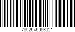 Código de barras (EAN, GTIN, SKU, ISBN): '7892949096021'