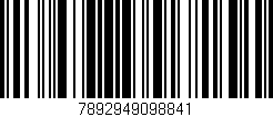 Código de barras (EAN, GTIN, SKU, ISBN): '7892949098841'
