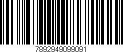 Código de barras (EAN, GTIN, SKU, ISBN): '7892949099091'