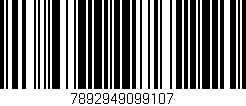 Código de barras (EAN, GTIN, SKU, ISBN): '7892949099107'
