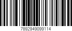 Código de barras (EAN, GTIN, SKU, ISBN): '7892949099114'