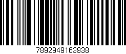 Código de barras (EAN, GTIN, SKU, ISBN): '7892949163938'