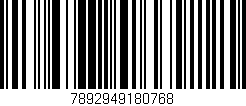 Código de barras (EAN, GTIN, SKU, ISBN): '7892949180768'