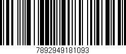 Código de barras (EAN, GTIN, SKU, ISBN): '7892949181093'