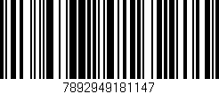 Código de barras (EAN, GTIN, SKU, ISBN): '7892949181147'