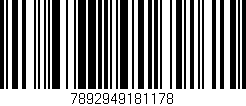 Código de barras (EAN, GTIN, SKU, ISBN): '7892949181178'