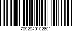 Código de barras (EAN, GTIN, SKU, ISBN): '7892949182601'