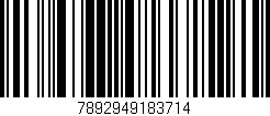 Código de barras (EAN, GTIN, SKU, ISBN): '7892949183714'