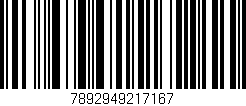 Código de barras (EAN, GTIN, SKU, ISBN): '7892949217167'