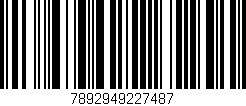 Código de barras (EAN, GTIN, SKU, ISBN): '7892949227487'