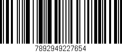 Código de barras (EAN, GTIN, SKU, ISBN): '7892949227654'