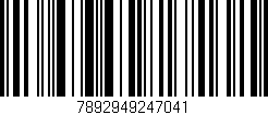 Código de barras (EAN, GTIN, SKU, ISBN): '7892949247041'