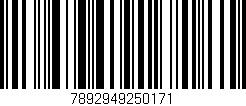 Código de barras (EAN, GTIN, SKU, ISBN): '7892949250171'