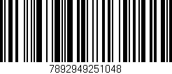 Código de barras (EAN, GTIN, SKU, ISBN): '7892949251048'