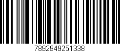 Código de barras (EAN, GTIN, SKU, ISBN): '7892949251338'