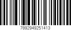 Código de barras (EAN, GTIN, SKU, ISBN): '7892949251413'