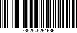 Código de barras (EAN, GTIN, SKU, ISBN): '7892949251666'