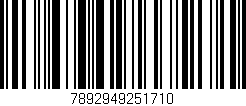 Código de barras (EAN, GTIN, SKU, ISBN): '7892949251710'