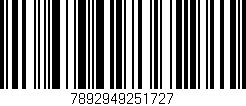 Código de barras (EAN, GTIN, SKU, ISBN): '7892949251727'