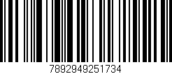 Código de barras (EAN, GTIN, SKU, ISBN): '7892949251734'