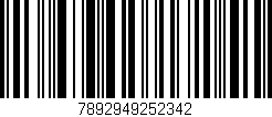 Código de barras (EAN, GTIN, SKU, ISBN): '7892949252342'