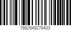 Código de barras (EAN, GTIN, SKU, ISBN): '7892949278403'