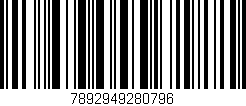 Código de barras (EAN, GTIN, SKU, ISBN): '7892949280796'