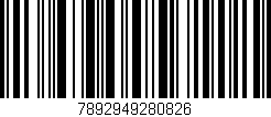 Código de barras (EAN, GTIN, SKU, ISBN): '7892949280826'