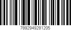 Código de barras (EAN, GTIN, SKU, ISBN): '7892949281205'