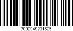 Código de barras (EAN, GTIN, SKU, ISBN): '7892949281625'