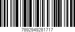 Código de barras (EAN, GTIN, SKU, ISBN): '7892949281717'