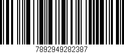 Código de barras (EAN, GTIN, SKU, ISBN): '7892949282387'