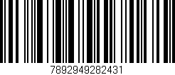 Código de barras (EAN, GTIN, SKU, ISBN): '7892949282431'