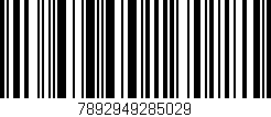 Código de barras (EAN, GTIN, SKU, ISBN): '7892949285029'