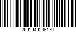 Código de barras (EAN, GTIN, SKU, ISBN): '7892949286170'