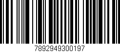 Código de barras (EAN, GTIN, SKU, ISBN): '7892949300197'