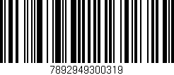 Código de barras (EAN, GTIN, SKU, ISBN): '7892949300319'