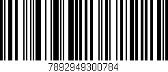 Código de barras (EAN, GTIN, SKU, ISBN): '7892949300784'