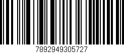 Código de barras (EAN, GTIN, SKU, ISBN): '7892949305727'