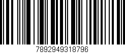 Código de barras (EAN, GTIN, SKU, ISBN): '7892949318796'