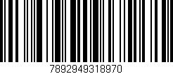 Código de barras (EAN, GTIN, SKU, ISBN): '7892949318970'