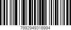 Código de barras (EAN, GTIN, SKU, ISBN): '7892949318994'