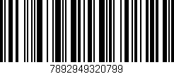 Código de barras (EAN, GTIN, SKU, ISBN): '7892949320799'
