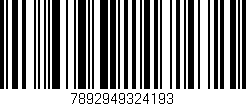 Código de barras (EAN, GTIN, SKU, ISBN): '7892949324193'