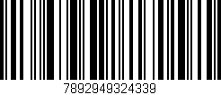Código de barras (EAN, GTIN, SKU, ISBN): '7892949324339'