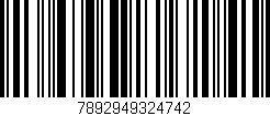 Código de barras (EAN, GTIN, SKU, ISBN): '7892949324742'